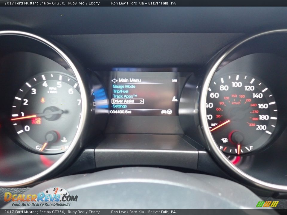 2017 Ford Mustang Shelby GT350 Gauges Photo #17