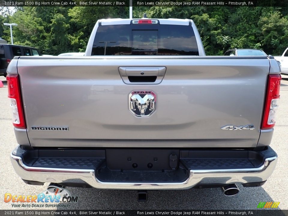 2021 Ram 1500 Big Horn Crew Cab 4x4 Billet Silver Metallic / Black Photo #4