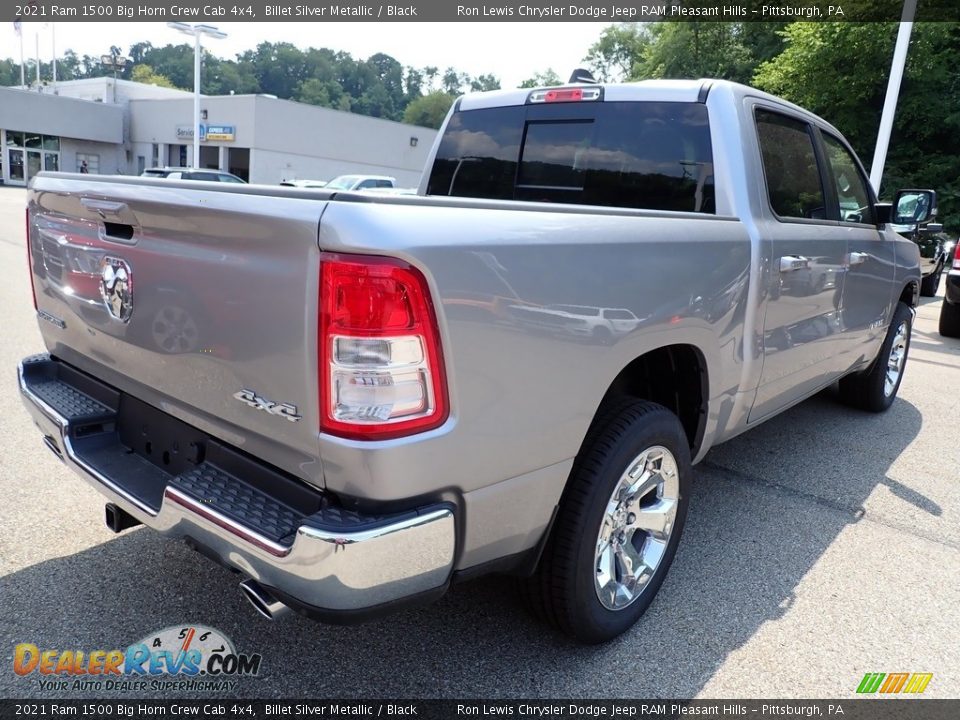 2021 Ram 1500 Big Horn Crew Cab 4x4 Billet Silver Metallic / Black Photo #5