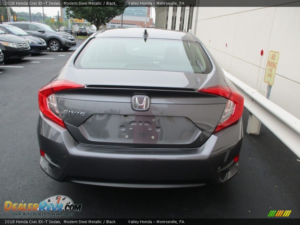 2018 Honda Civic EX-T Sedan Modern Steel Metallic / Black Photo #4