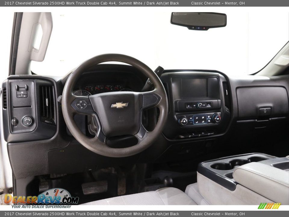 2017 Chevrolet Silverado 2500HD Work Truck Double Cab 4x4 Summit White / Dark Ash/Jet Black Photo #6