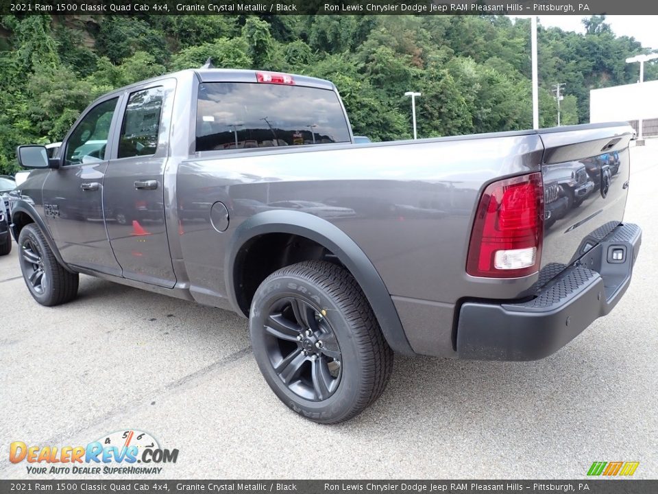 2021 Ram 1500 Classic Quad Cab 4x4 Granite Crystal Metallic / Black Photo #3