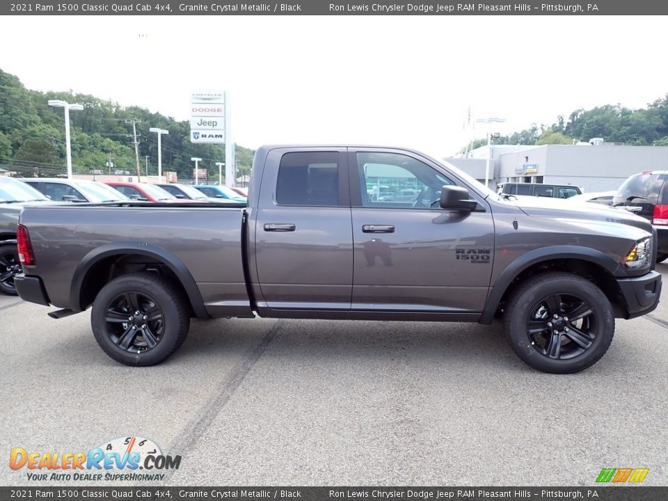 2021 Ram 1500 Classic Quad Cab 4x4 Granite Crystal Metallic / Black Photo #6