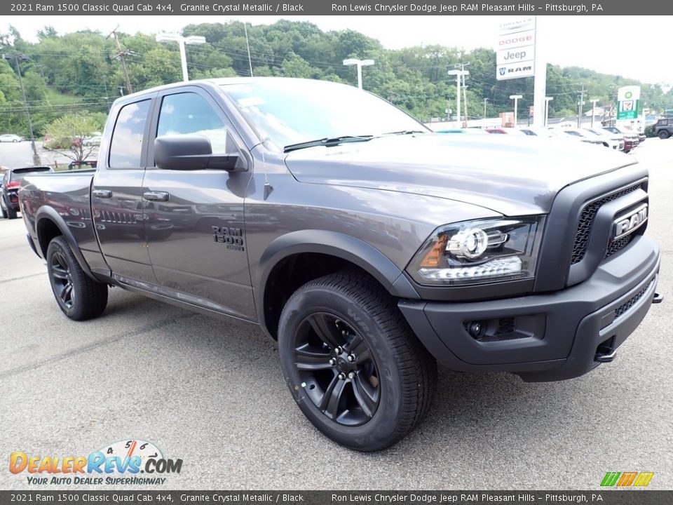 2021 Ram 1500 Classic Quad Cab 4x4 Granite Crystal Metallic / Black Photo #7