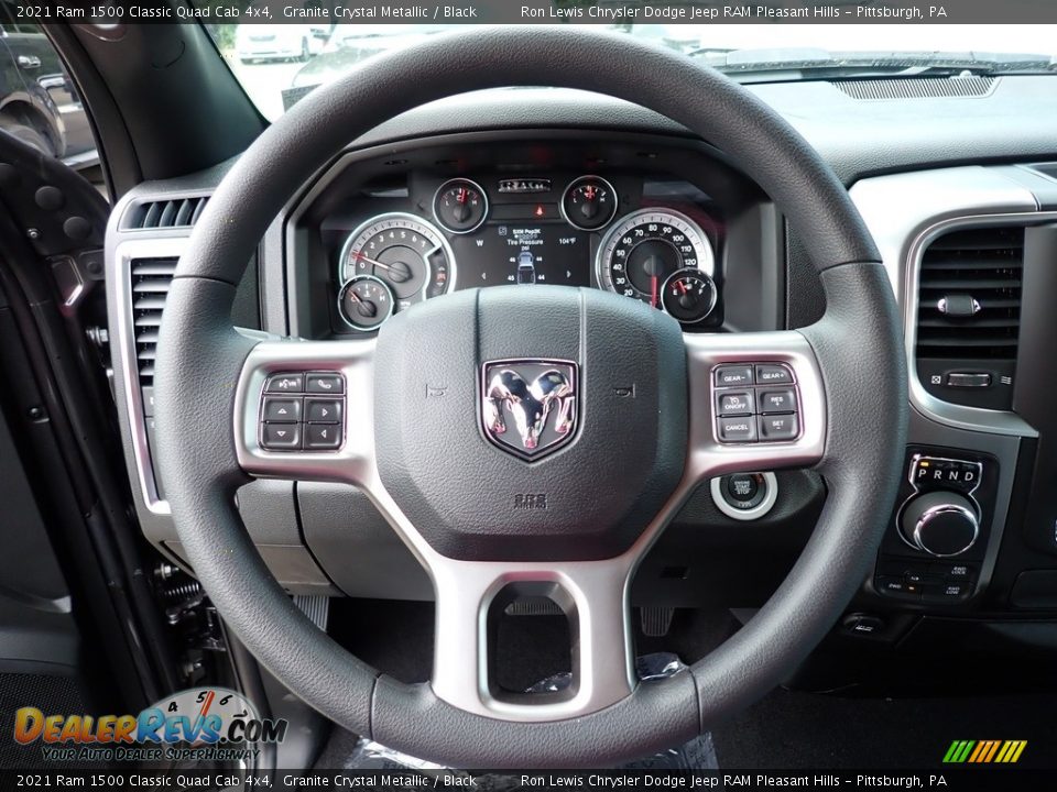 2021 Ram 1500 Classic Quad Cab 4x4 Granite Crystal Metallic / Black Photo #18