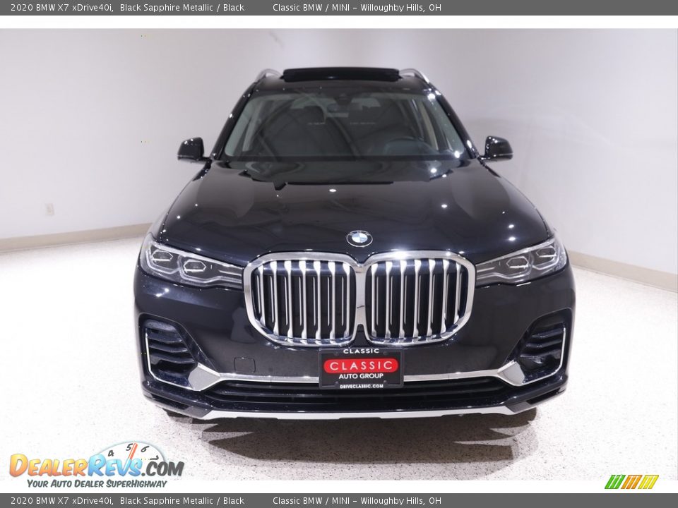 2020 BMW X7 xDrive40i Black Sapphire Metallic / Black Photo #2