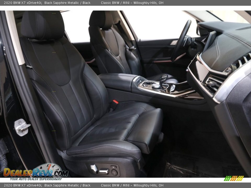 2020 BMW X7 xDrive40i Black Sapphire Metallic / Black Photo #16
