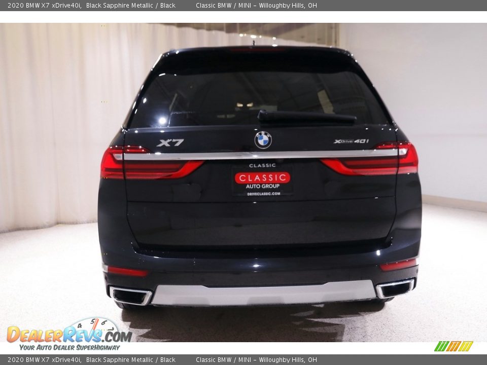 2020 BMW X7 xDrive40i Black Sapphire Metallic / Black Photo #20