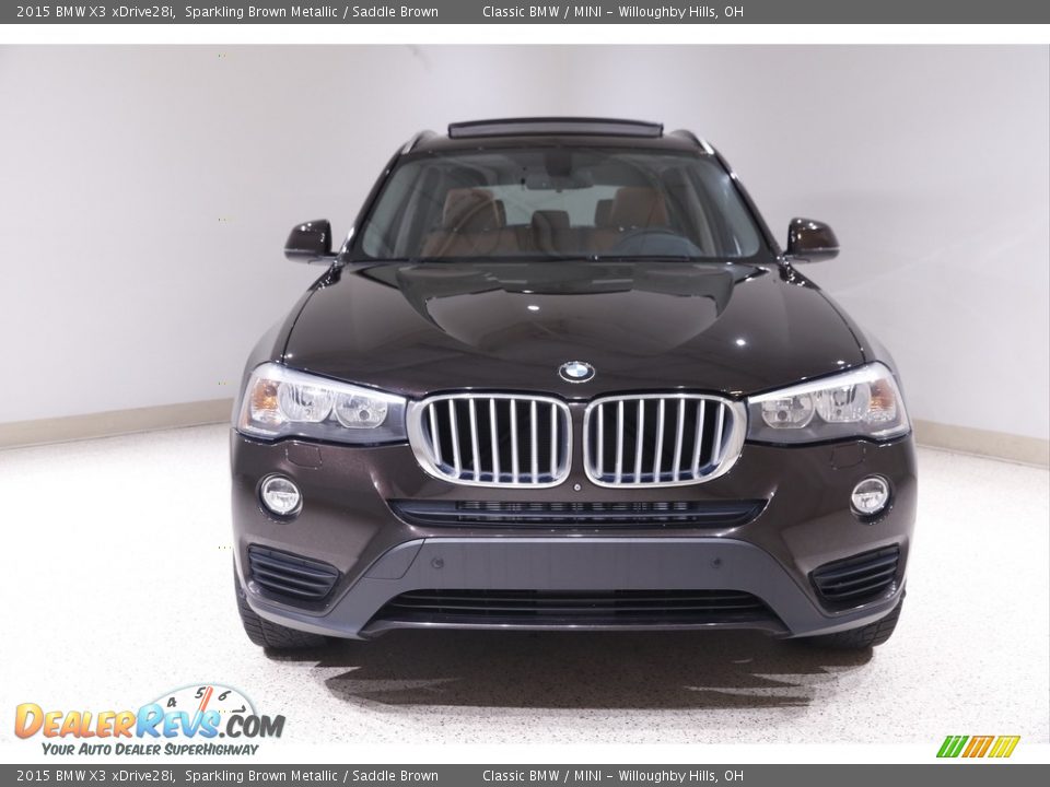 2015 BMW X3 xDrive28i Sparkling Brown Metallic / Saddle Brown Photo #2