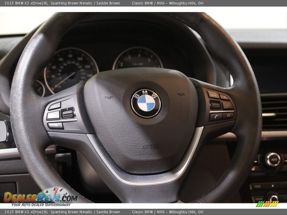 2015 BMW X3 xDrive28i Sparkling Brown Metallic / Saddle Brown Photo #7