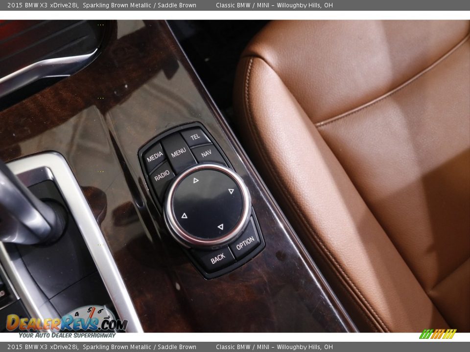 2015 BMW X3 xDrive28i Sparkling Brown Metallic / Saddle Brown Photo #16