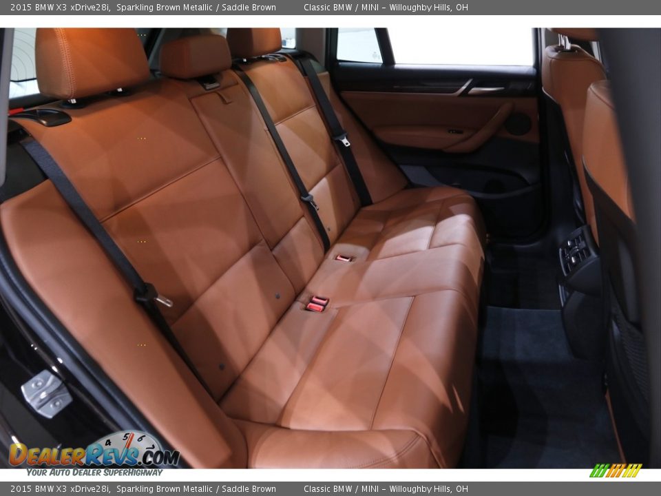 2015 BMW X3 xDrive28i Sparkling Brown Metallic / Saddle Brown Photo #18