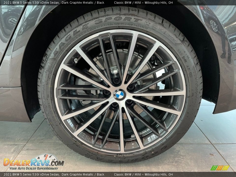 2021 BMW 5 Series 530i xDrive Sedan Dark Graphite Metallic / Black Photo #3