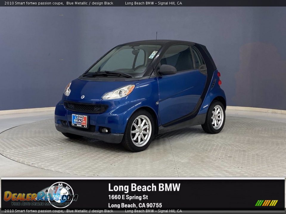 2010 Smart fortwo passion coupe Blue Metallic / design Black Photo #1