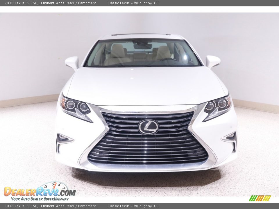 2018 Lexus ES 350 Eminent White Pearl / Parchment Photo #2