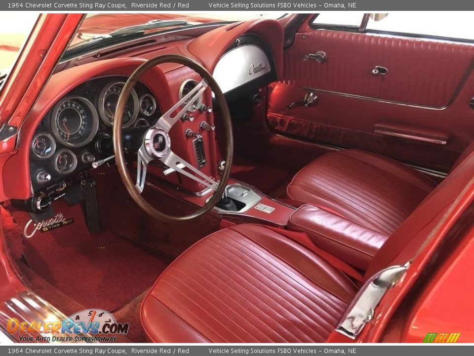 Red Interior - 1964 Chevrolet Corvette Sting Ray Coupe Photo #2
