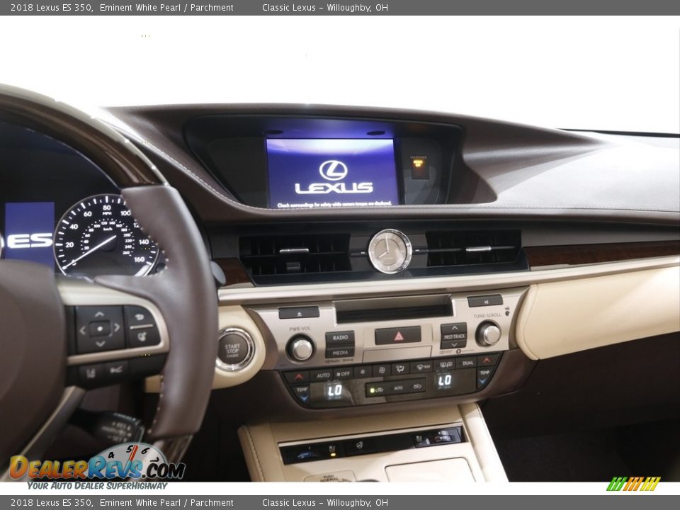 2018 Lexus ES 350 Eminent White Pearl / Parchment Photo #9