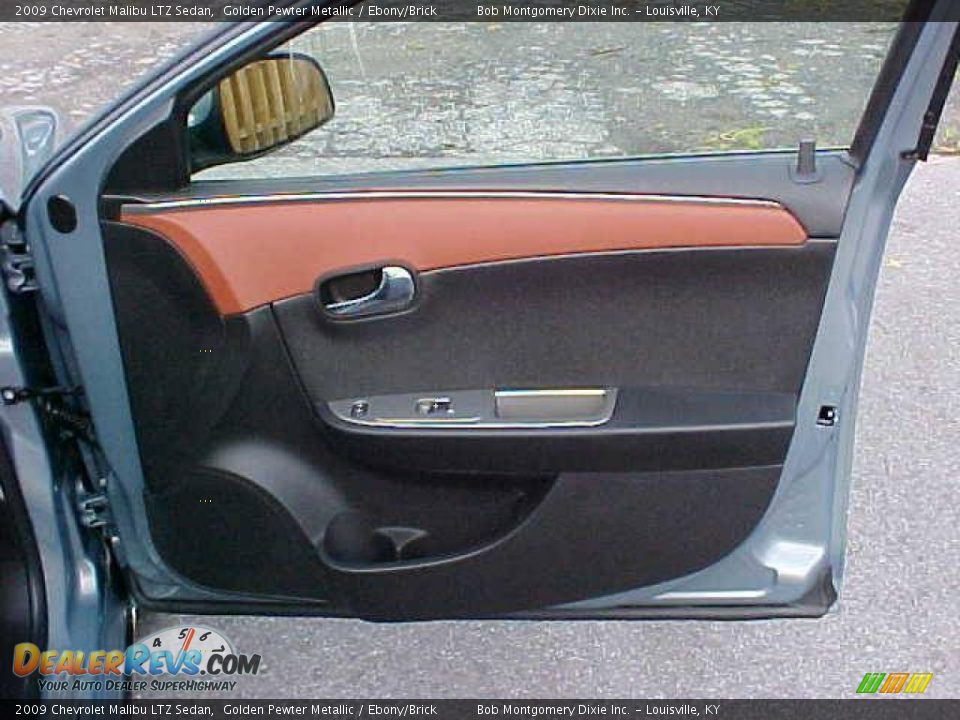 2009 Chevrolet Malibu LTZ Sedan Golden Pewter Metallic / Ebony/Brick Photo #6
