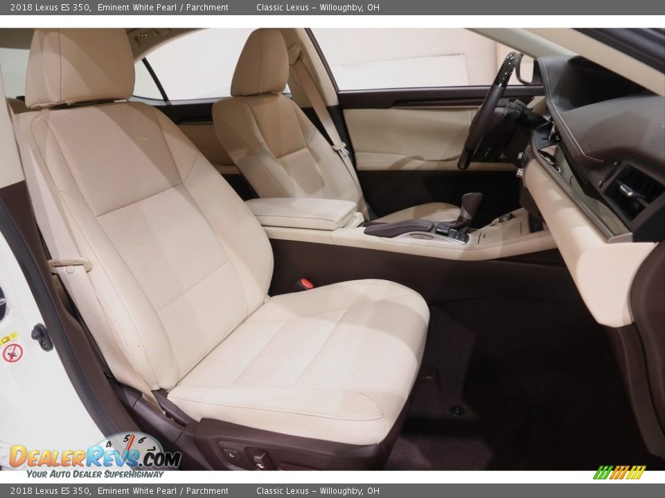 2018 Lexus ES 350 Eminent White Pearl / Parchment Photo #17