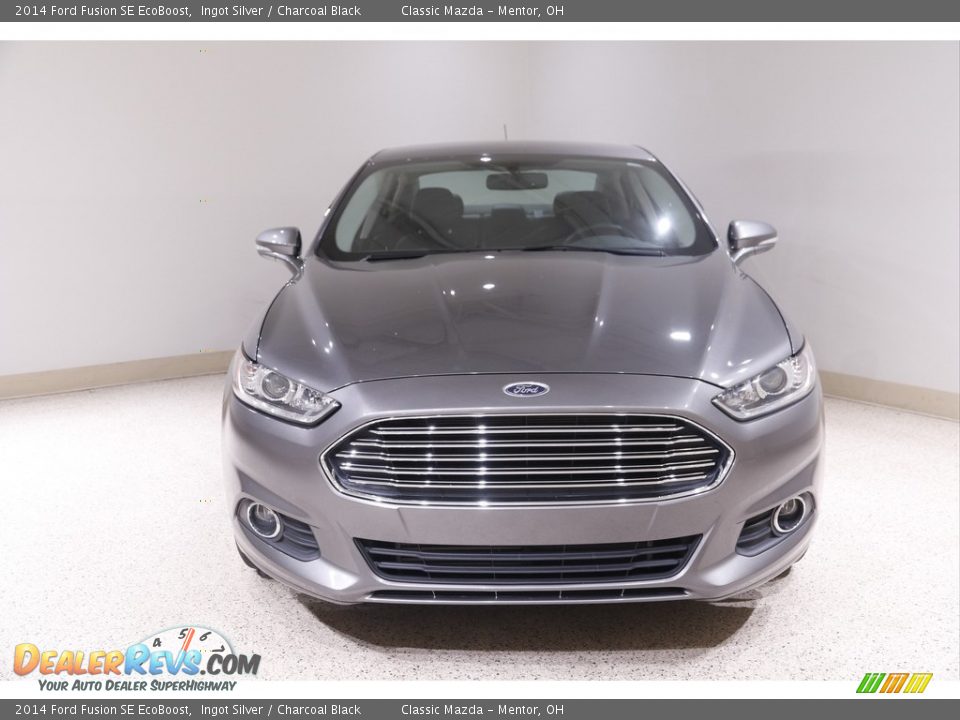2014 Ford Fusion SE EcoBoost Ingot Silver / Charcoal Black Photo #2