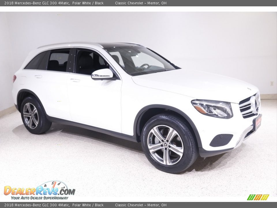 2018 Mercedes-Benz GLC 300 4Matic Polar White / Black Photo #1