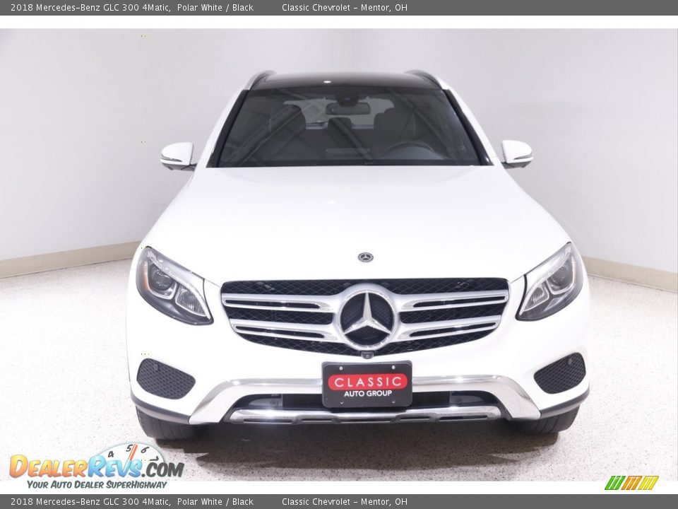 2018 Mercedes-Benz GLC 300 4Matic Polar White / Black Photo #2