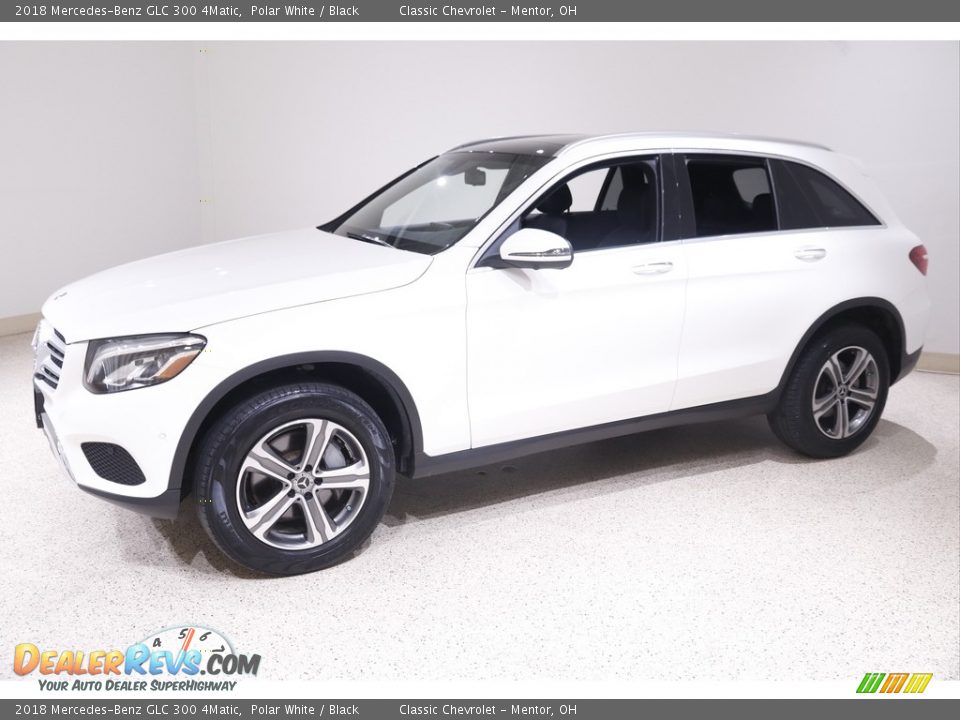 2018 Mercedes-Benz GLC 300 4Matic Polar White / Black Photo #3