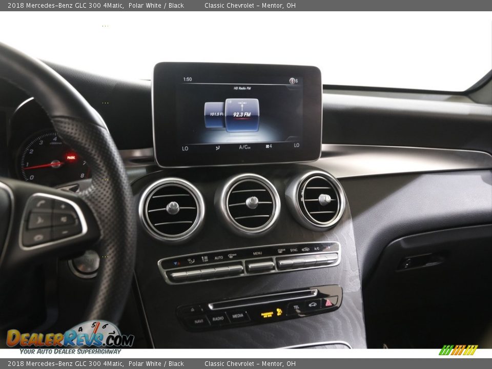 2018 Mercedes-Benz GLC 300 4Matic Polar White / Black Photo #8