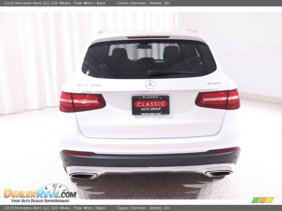 2018 Mercedes-Benz GLC 300 4Matic Polar White / Black Photo #18