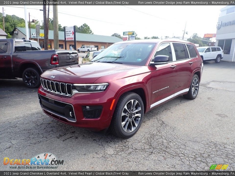 2021 Jeep Grand Cherokee L Overland 4x4 Velvet Red Pearl / Global Black/Steel Gray Photo #1