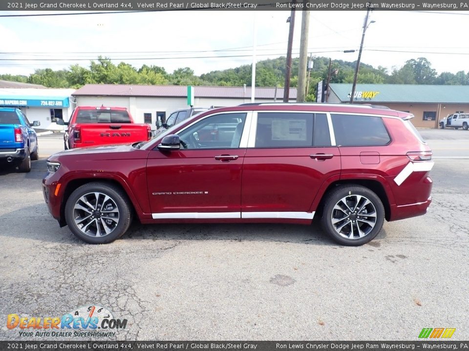 2021 Jeep Grand Cherokee L Overland 4x4 Velvet Red Pearl / Global Black/Steel Gray Photo #2