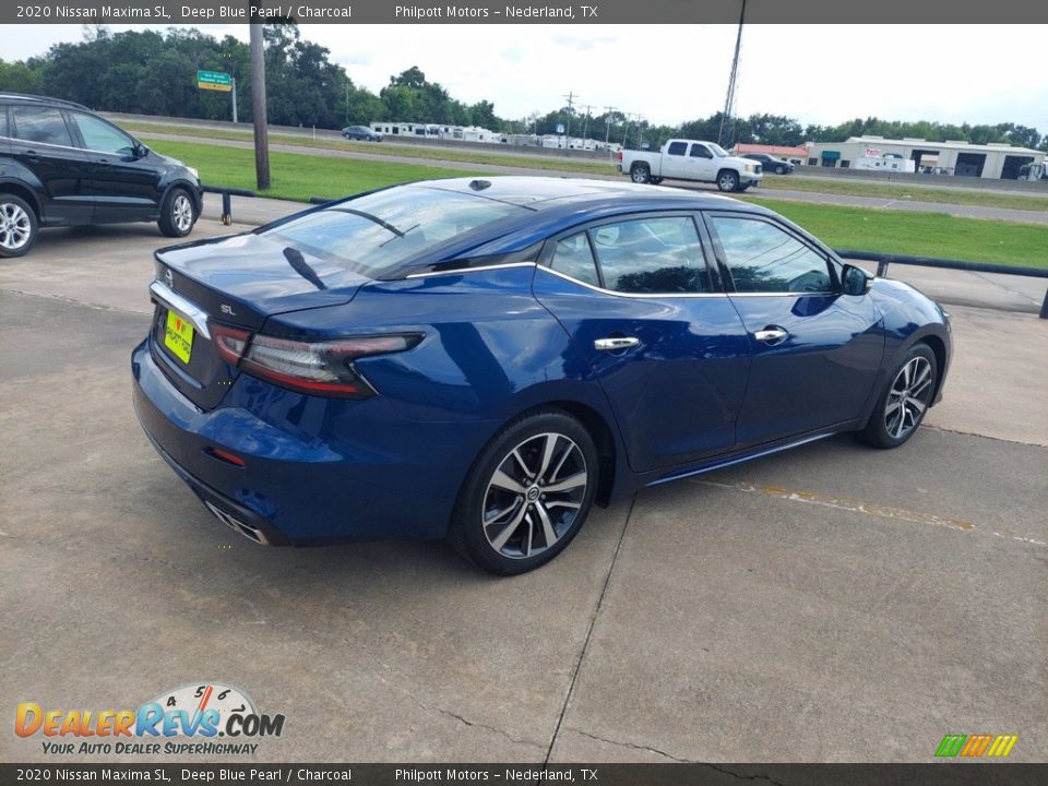 2020 Nissan Maxima SL Deep Blue Pearl / Charcoal Photo #7