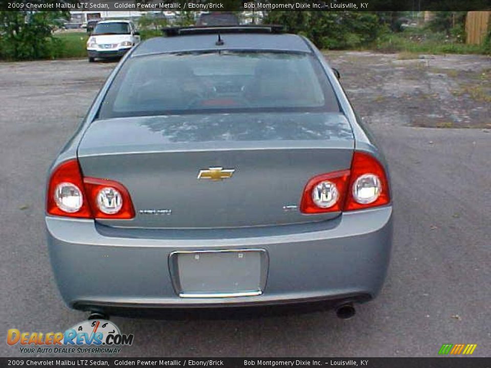 2009 Chevrolet Malibu LTZ Sedan Golden Pewter Metallic / Ebony/Brick Photo #8