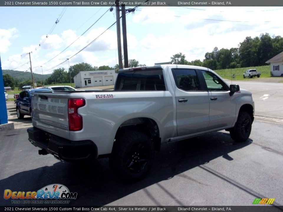 2021 Chevrolet Silverado 1500 Custom Trail Boss Crew Cab 4x4 Silver Ice Metallic / Jet Black Photo #4