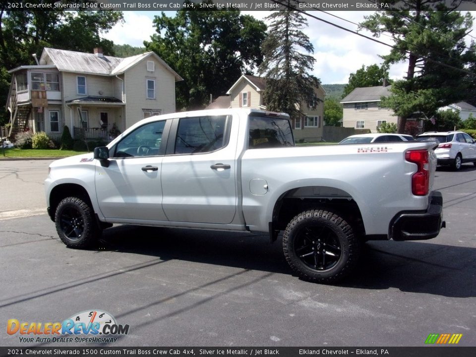 2021 Chevrolet Silverado 1500 Custom Trail Boss Crew Cab 4x4 Silver Ice Metallic / Jet Black Photo #6