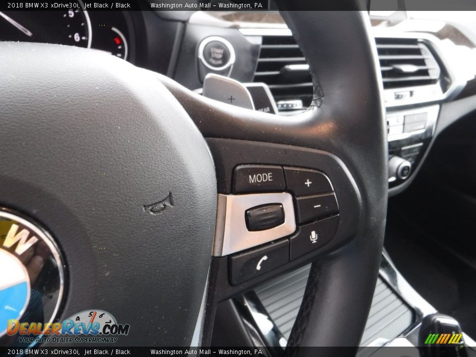 2018 BMW X3 xDrive30i Jet Black / Black Photo #19