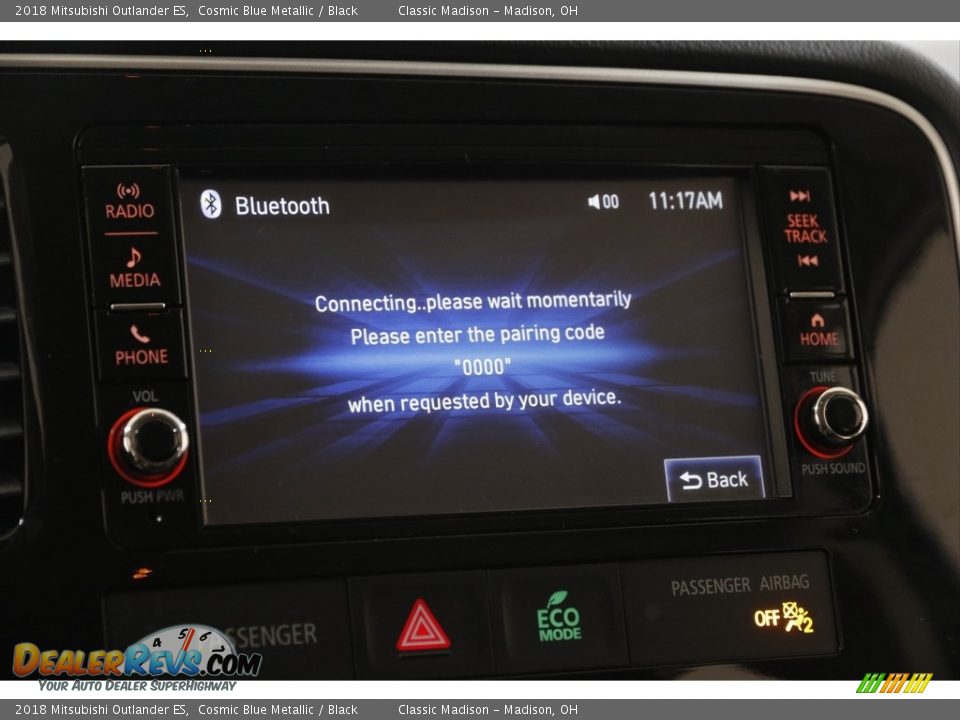 2018 Mitsubishi Outlander ES Cosmic Blue Metallic / Black Photo #11