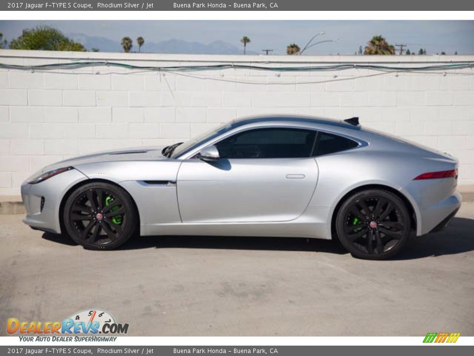 2017 Jaguar F-TYPE S Coupe Rhodium Silver / Jet Photo #9