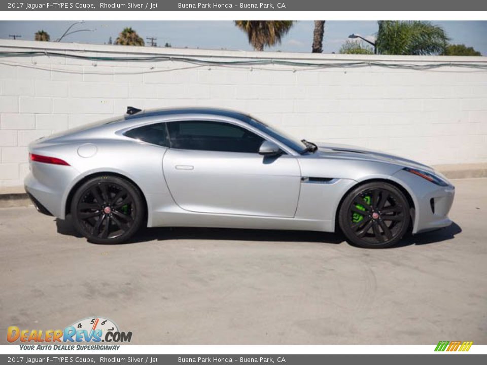 2017 Jaguar F-TYPE S Coupe Rhodium Silver / Jet Photo #13