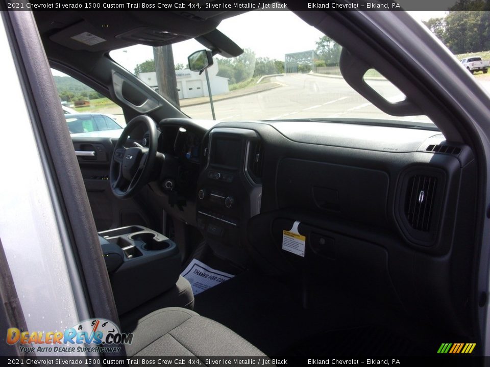 2021 Chevrolet Silverado 1500 Custom Trail Boss Crew Cab 4x4 Silver Ice Metallic / Jet Black Photo #19