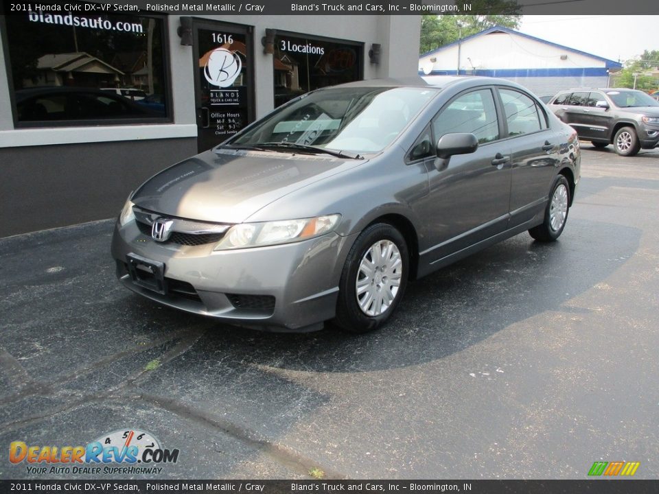 2011 Honda Civic DX-VP Sedan Polished Metal Metallic / Gray Photo #2