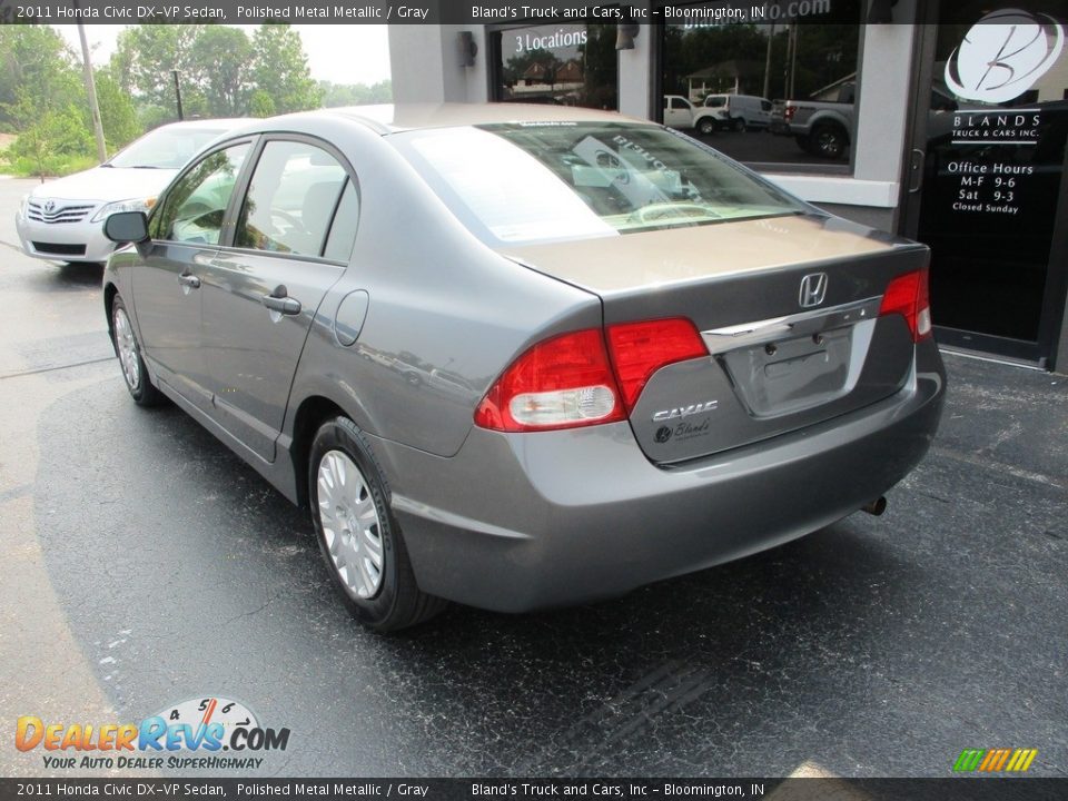 2011 Honda Civic DX-VP Sedan Polished Metal Metallic / Gray Photo #3