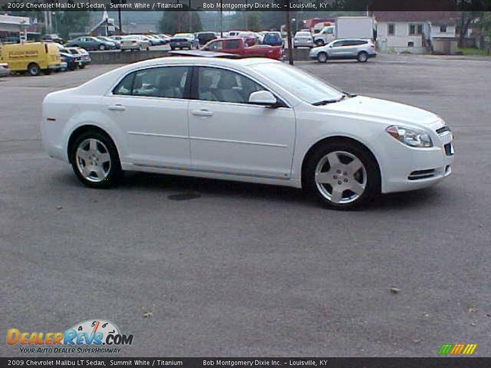 2009 Chevrolet Malibu LT Sedan Summit White / Titanium Photo #3