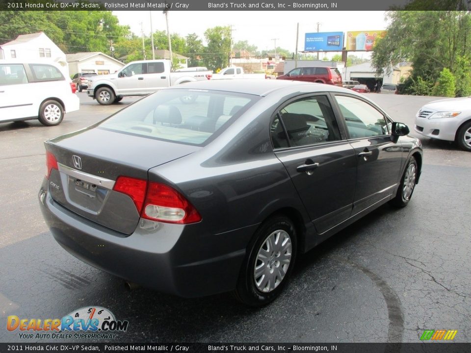 2011 Honda Civic DX-VP Sedan Polished Metal Metallic / Gray Photo #4