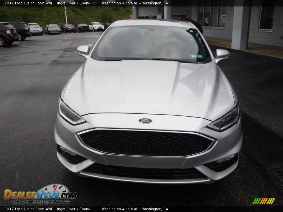 2017 Ford Fusion Sport AWD Ingot Silver / Ebony Photo #4