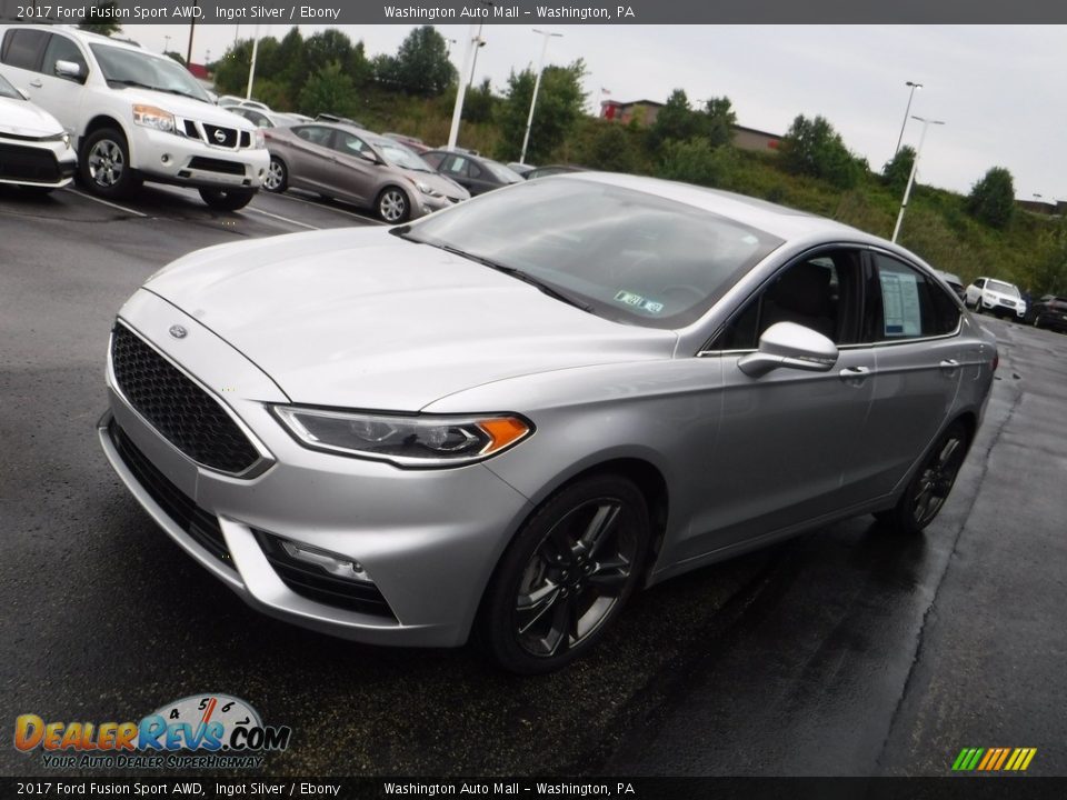 2017 Ford Fusion Sport AWD Ingot Silver / Ebony Photo #5