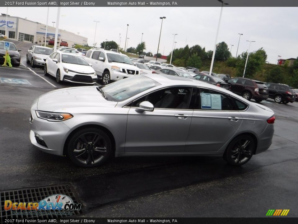 2017 Ford Fusion Sport AWD Ingot Silver / Ebony Photo #6