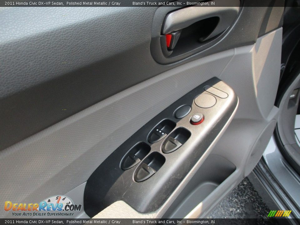2011 Honda Civic DX-VP Sedan Polished Metal Metallic / Gray Photo #8