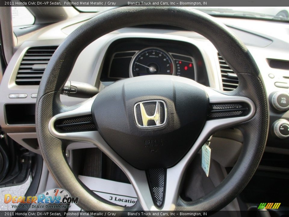 2011 Honda Civic DX-VP Sedan Polished Metal Metallic / Gray Photo #9
