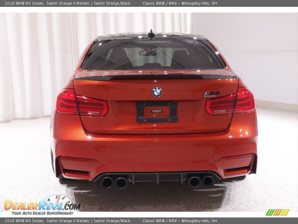 2018 BMW M3 Sedan Sakhir Orange II Metallic / Sakhir Orange/Black Photo #20